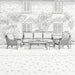 Nova outdoor sofa set angled layout