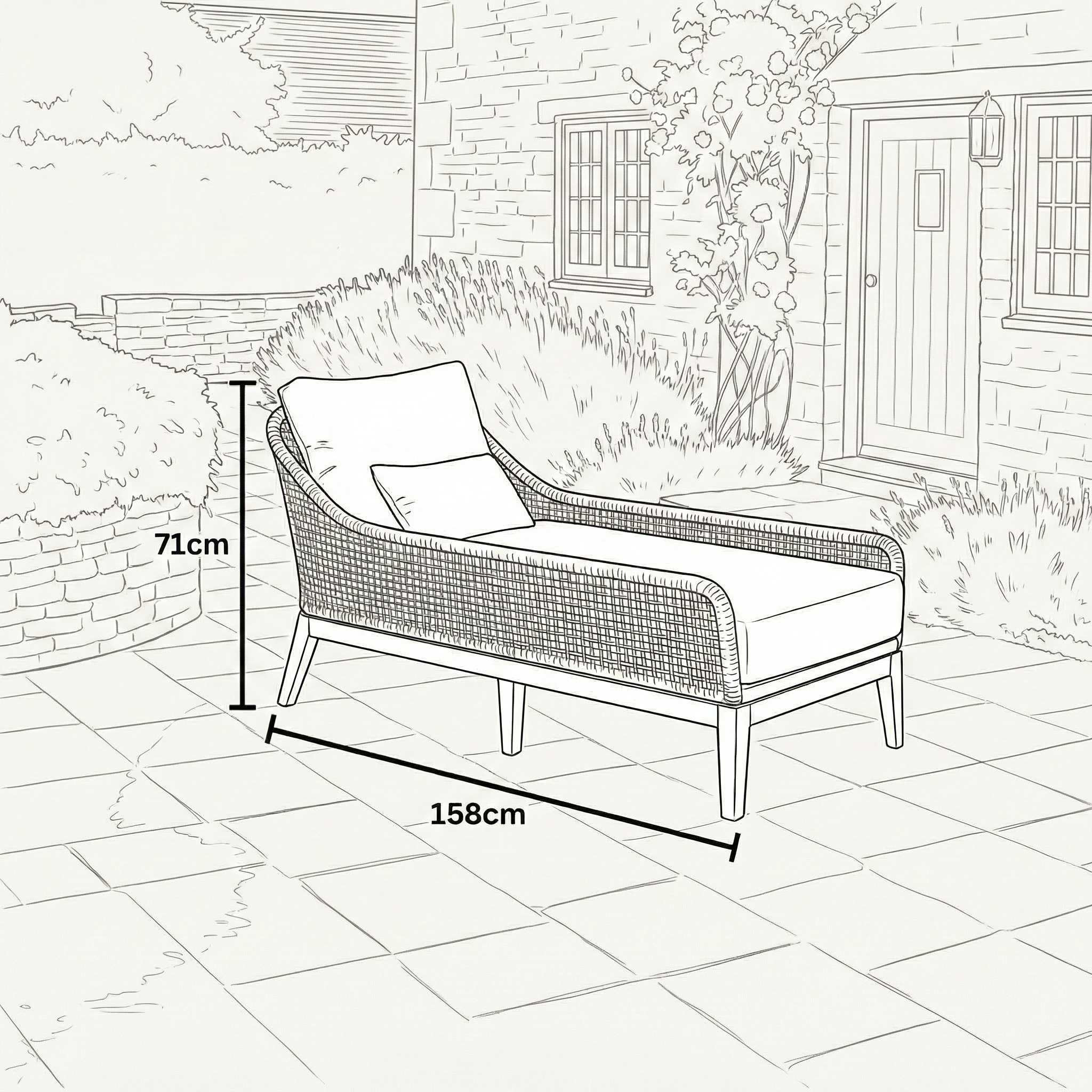 Nova outdoor furniture detail cushions