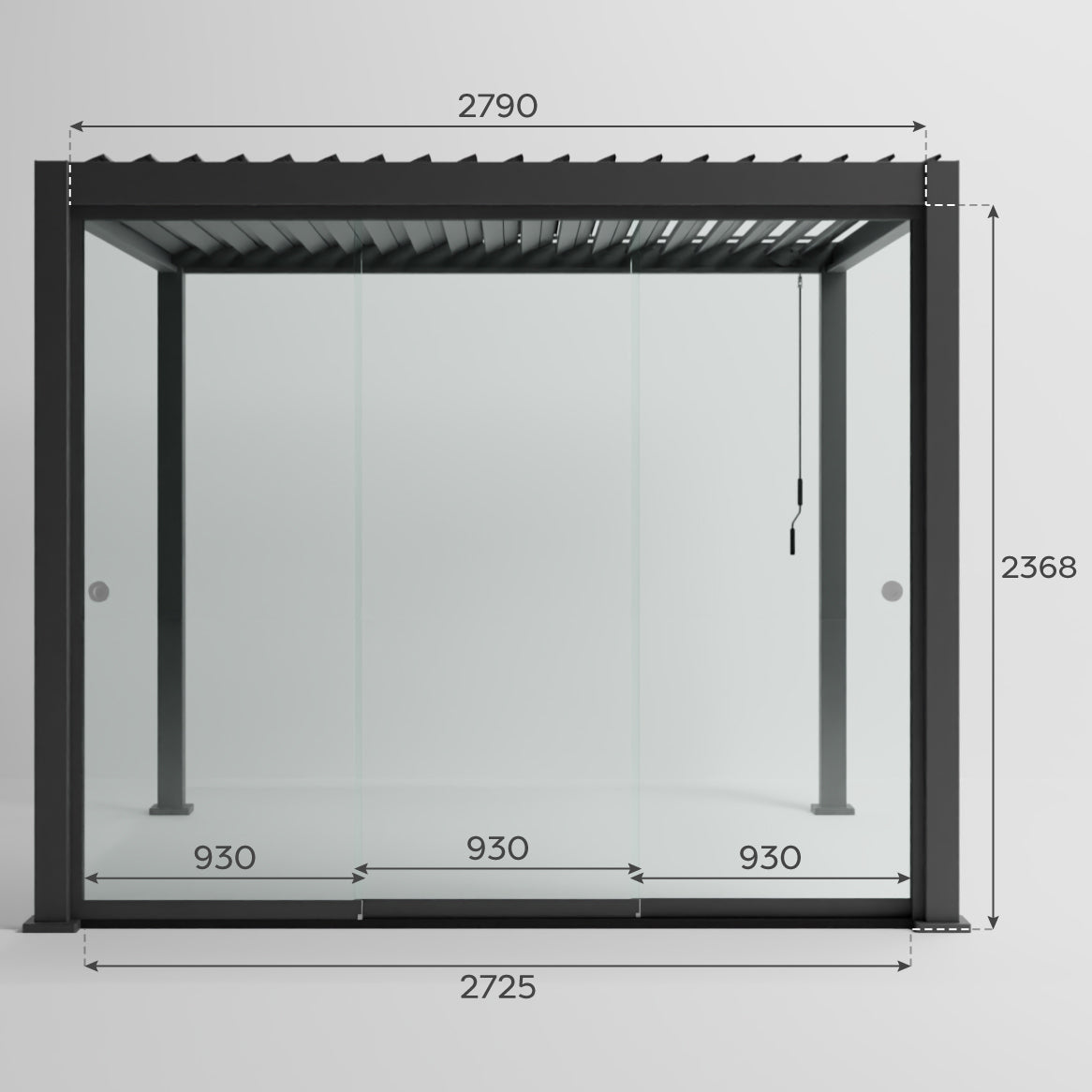 3.0M Glass Sliding Doors Pack