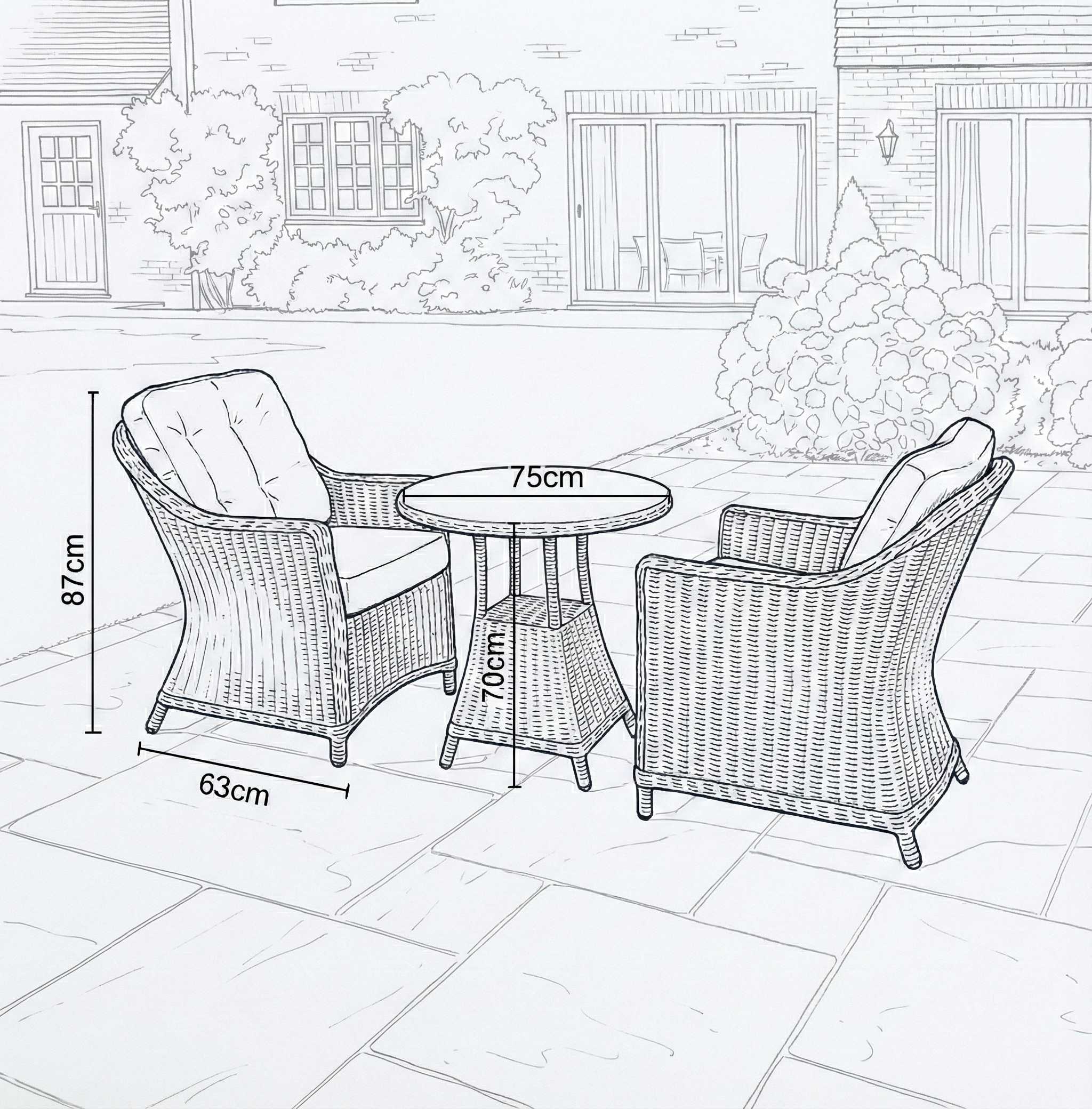 Nova Ivy Ceramic Glass Dining Sets — 2, 4 & 6 Seat Set