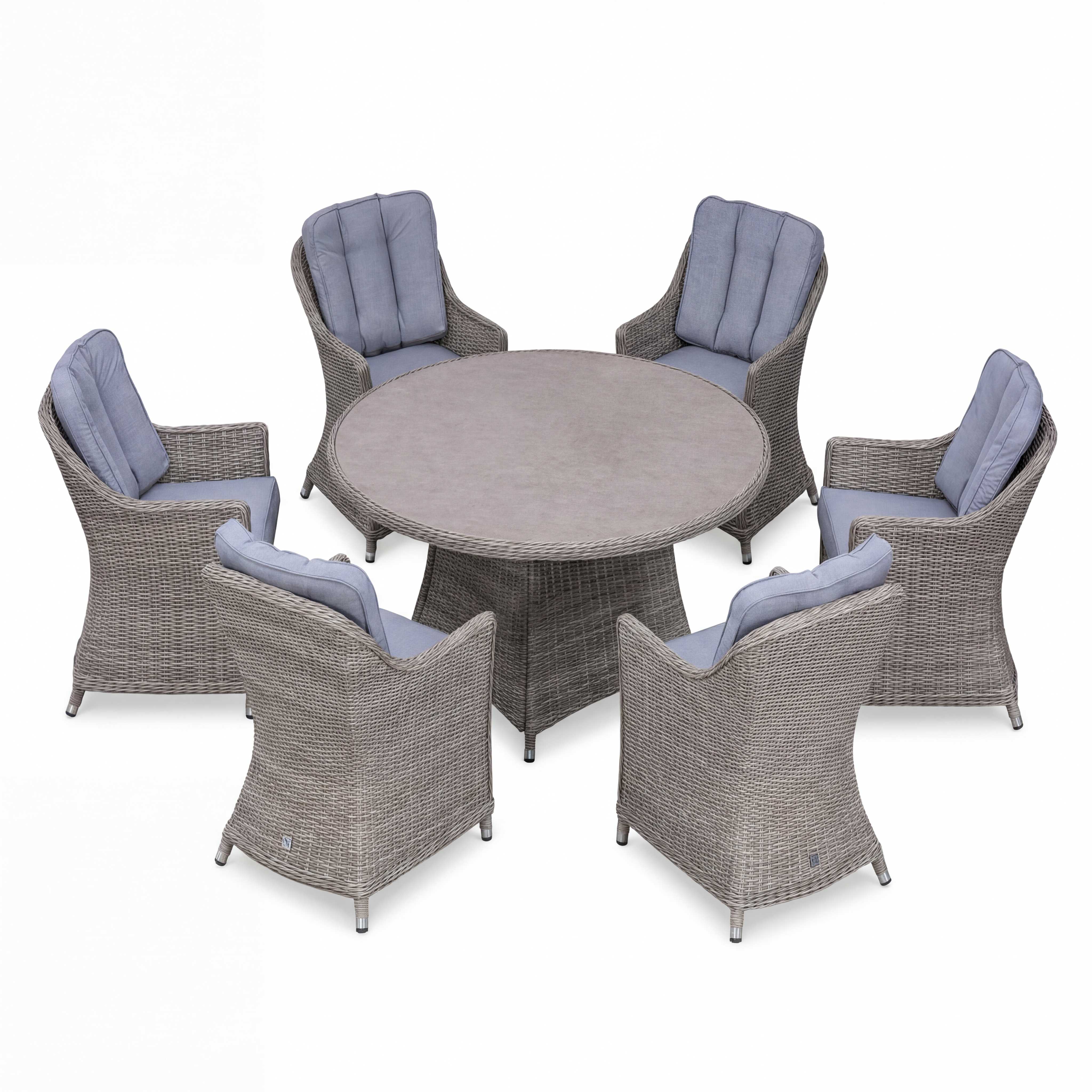 Nova Ivy Ceramic Glass Dining Sets — 2, 4 & 6 Seat Set