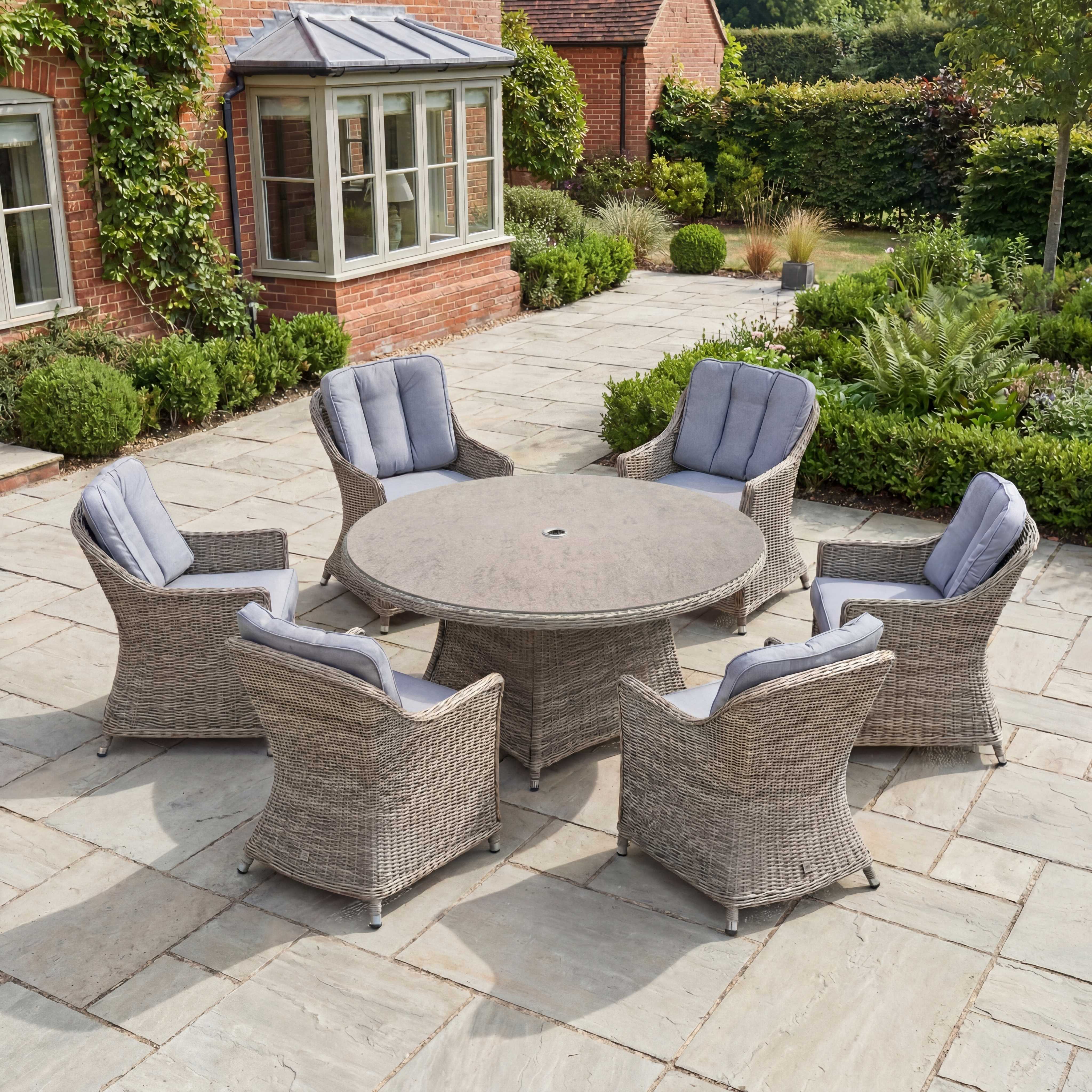 Nova Ivy Ceramic Glass Dining Sets — 2, 4 & 6 Seat Set