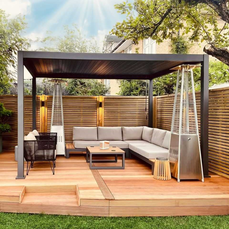 Nova Titan Aluminium Pergola - Grey
