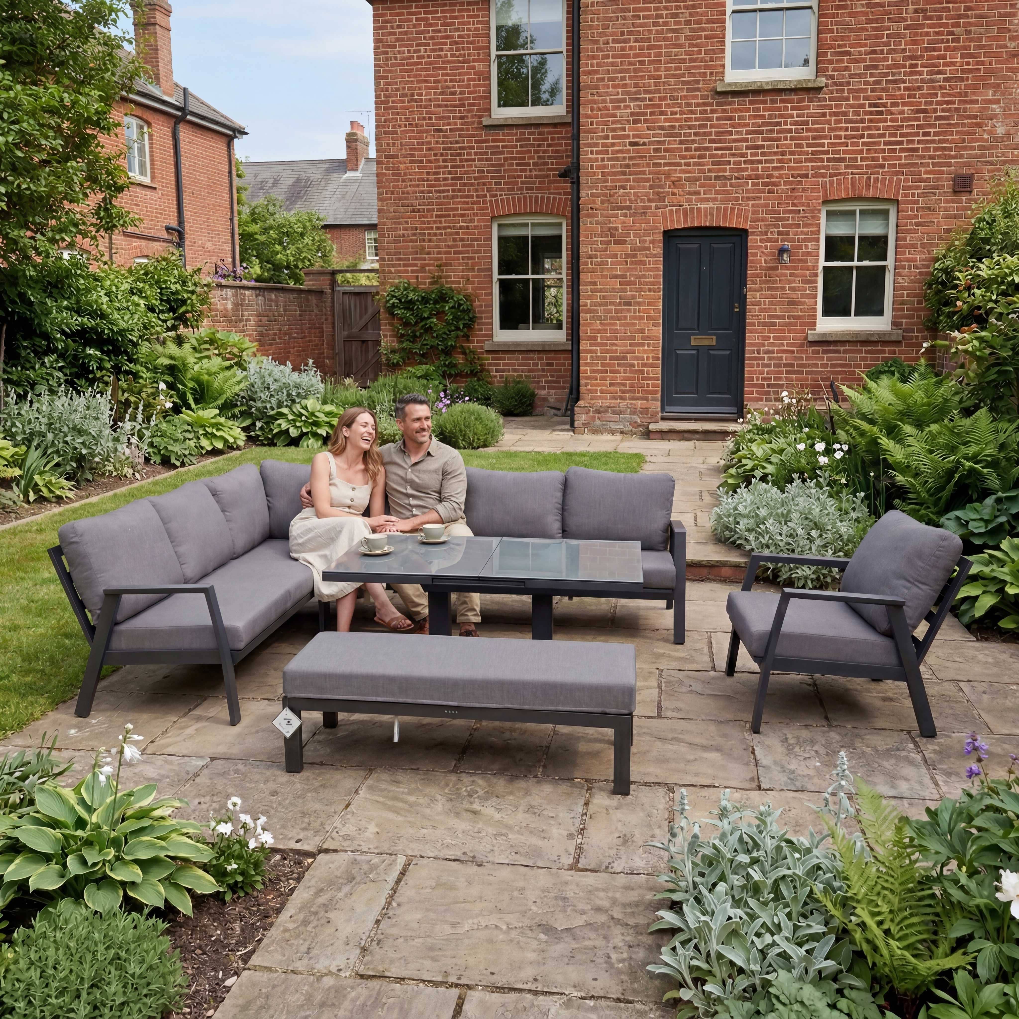 Nova - Phoenix L-Shaped Corner Sofa Lounge Dining Set