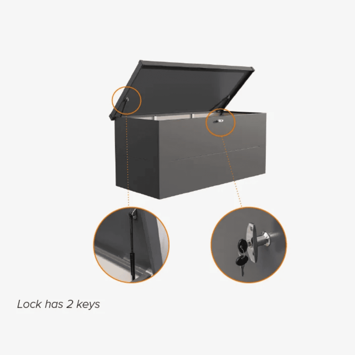 Telluria Nevio 160 & 180 – Garden Cushion Storage Box