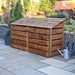 Normanton 4 ft brown slatted closed
