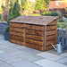 Normanton 4 ft brown slatted closed