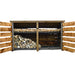 Normanton 4 ft brown slatted open