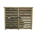 Normanton 6 ft brown slatted closed