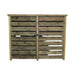 Normanton 6 ft brown slatted closed