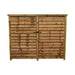 Normanton 6 ft brown solid closed