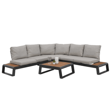 Nova   Maddox Corner Sofa Lounging Set with Square Coffee Table