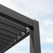 Nova titan aluminium pergola 4m 3m grey roof corner