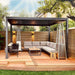 Nova titan aluminium pergola 4m 3m grey