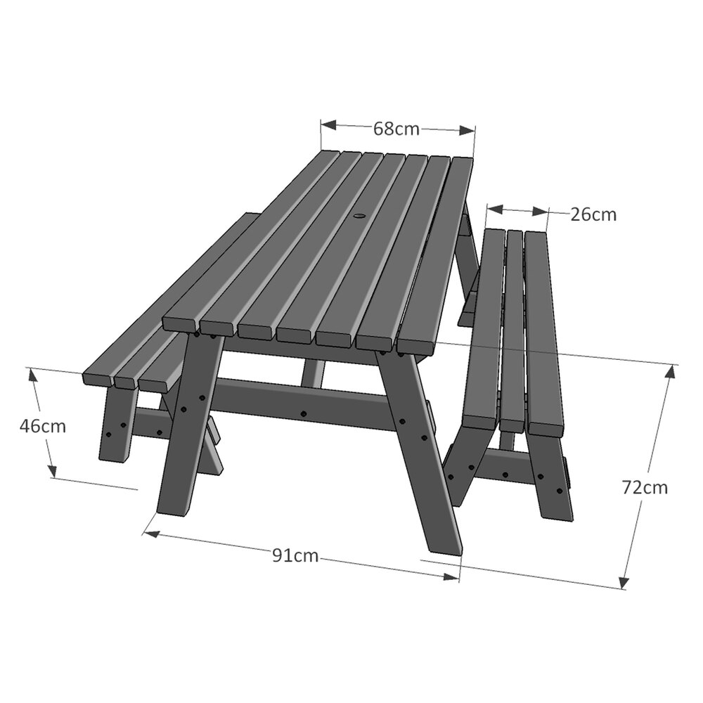 Oakham Picnic Bench
