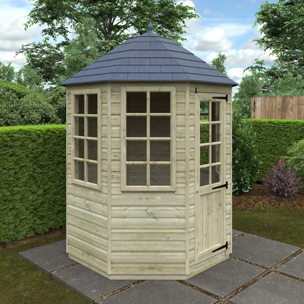 Tanalised Wooden Octagonal Summerhouse