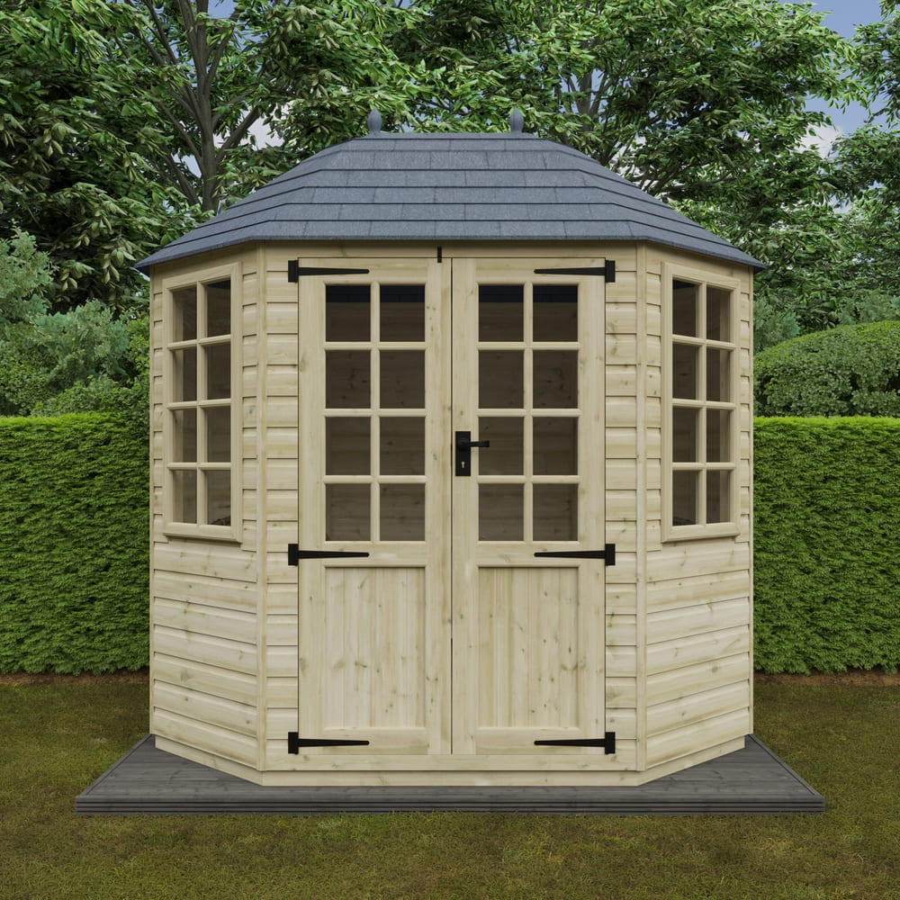 Tanalised Wooden Octagonal Summerhouse