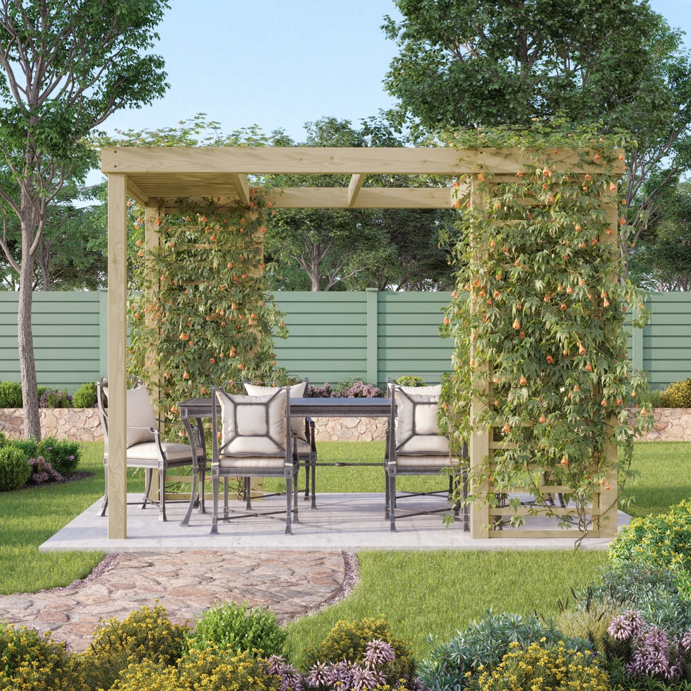 4.8m x 4.8m Panel Pergola