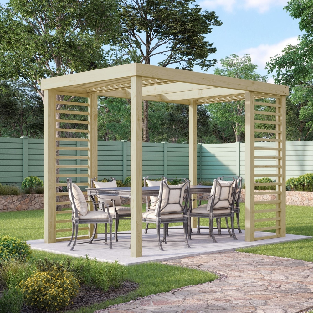4.8m x 4.8m Panel Pergola