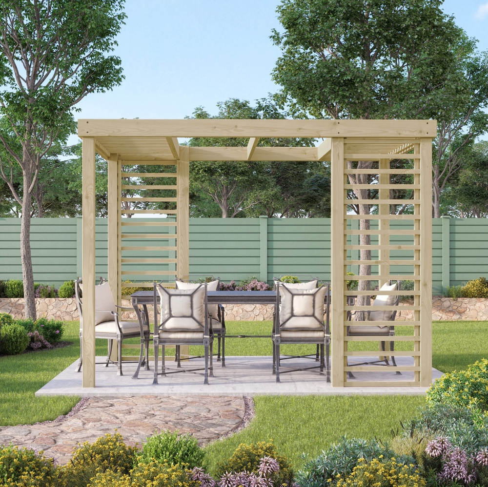 4.8m x 4.8m Panel Pergola