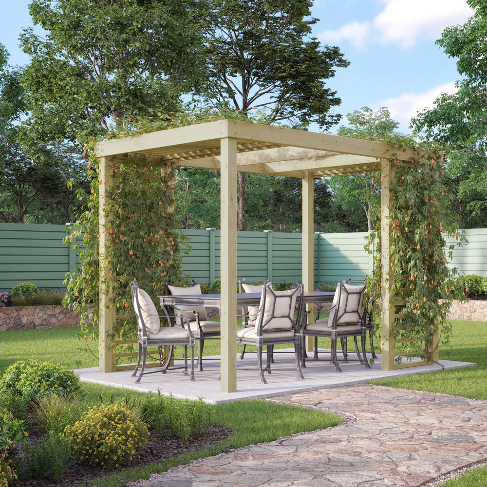 4.8m x 4.8m Panel Pergola