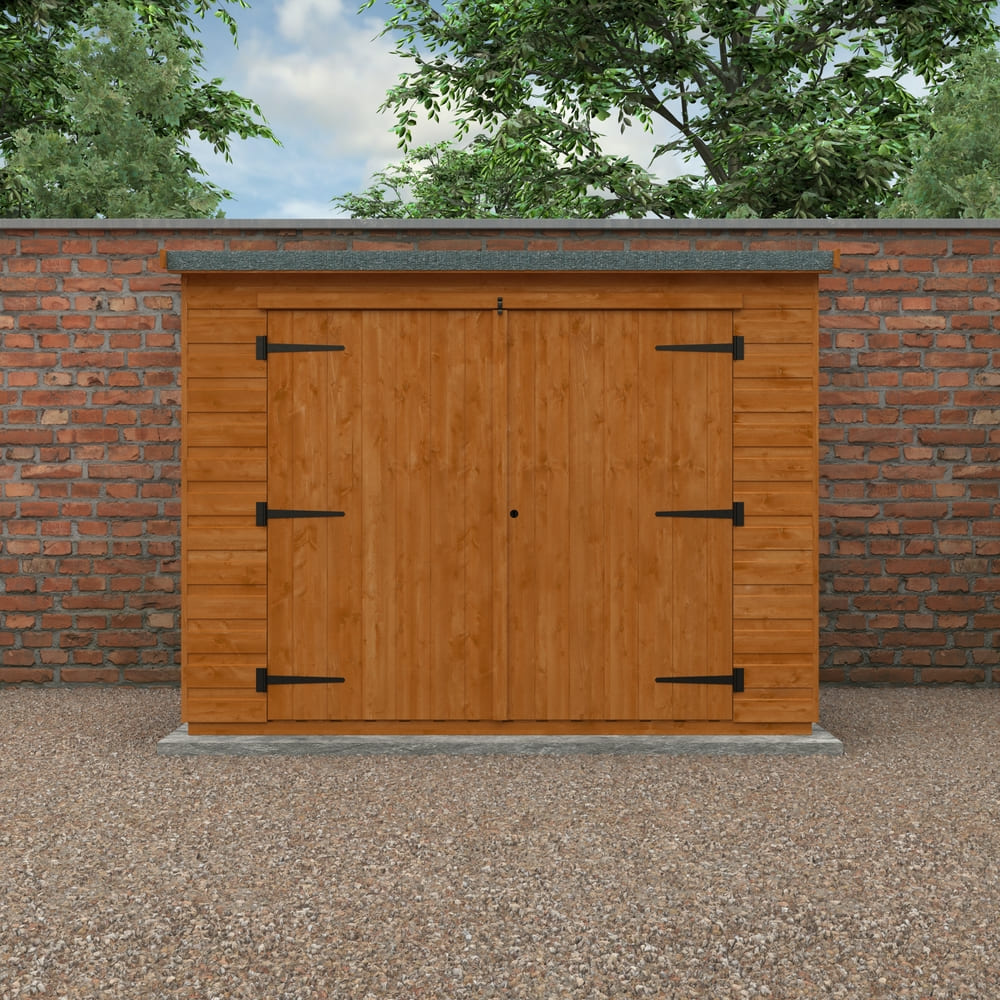 Pent Compact Shiplap Bike Shed