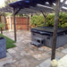 Pergola 6 post rustic brown