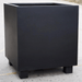 Polystone Contemporary Cube with feet Planter black