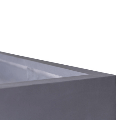 Polystone Contemporary Cube with feet Planter   corner