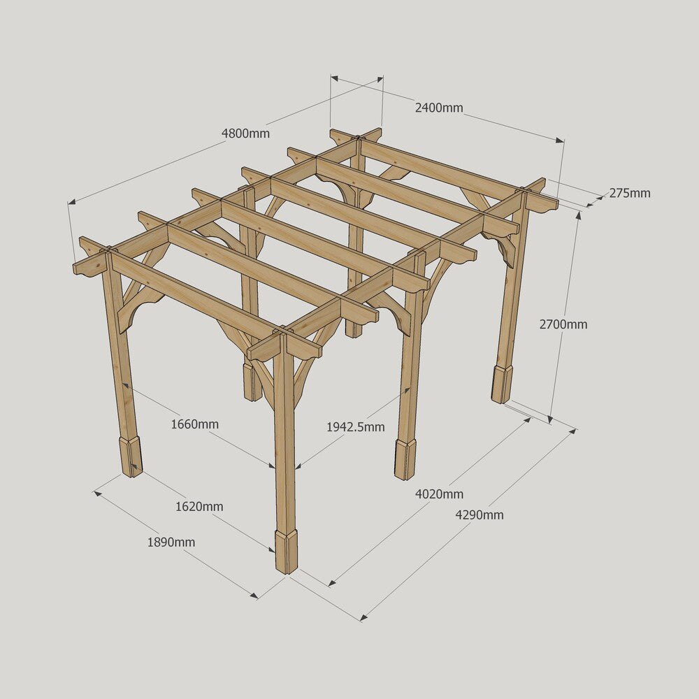 Premium Pergola - 2.4m Width