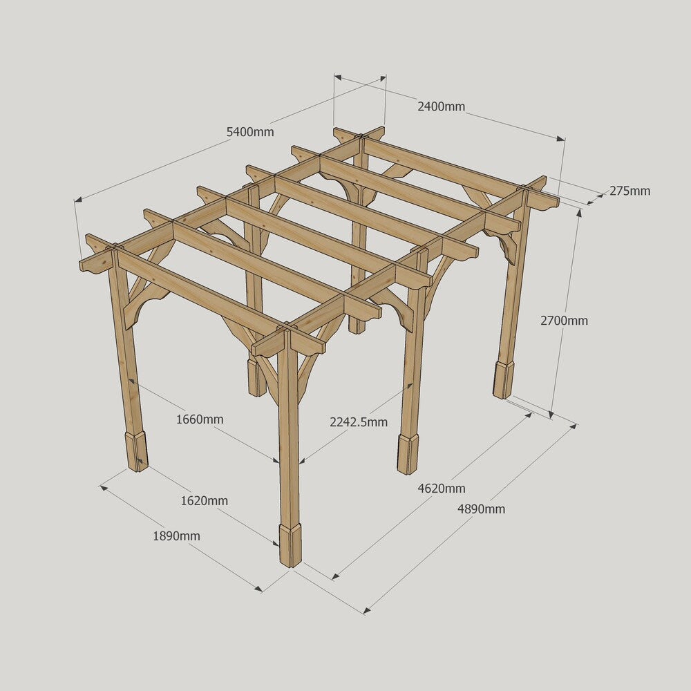 Premium Pergola - 2.4m Width