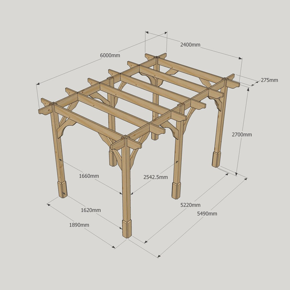 Premium Pergola - 2.4m Width