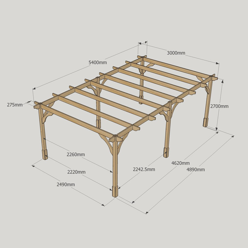 Premium Pergola - 3m Width