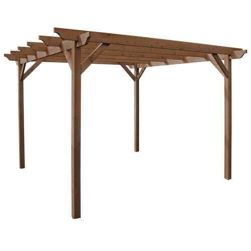 Rustic Brown Garden Pergola 1.8 Plain