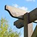 Rustic Brown Garden Pergola Detailing