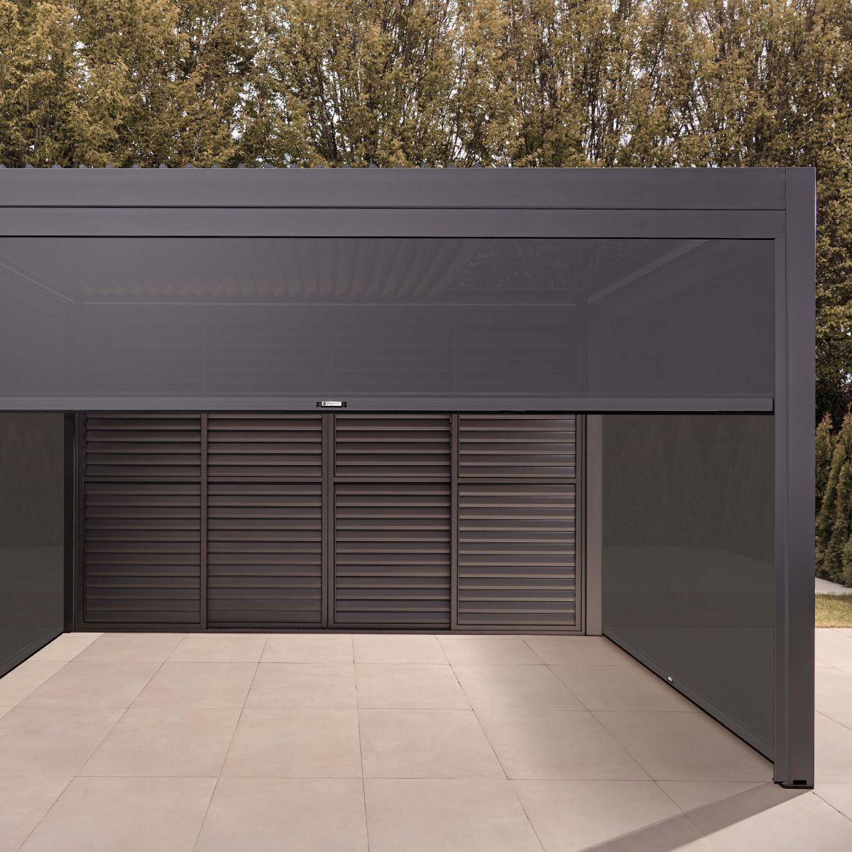 Luxe Electric Retractable Roof LED Aluminium Pergola