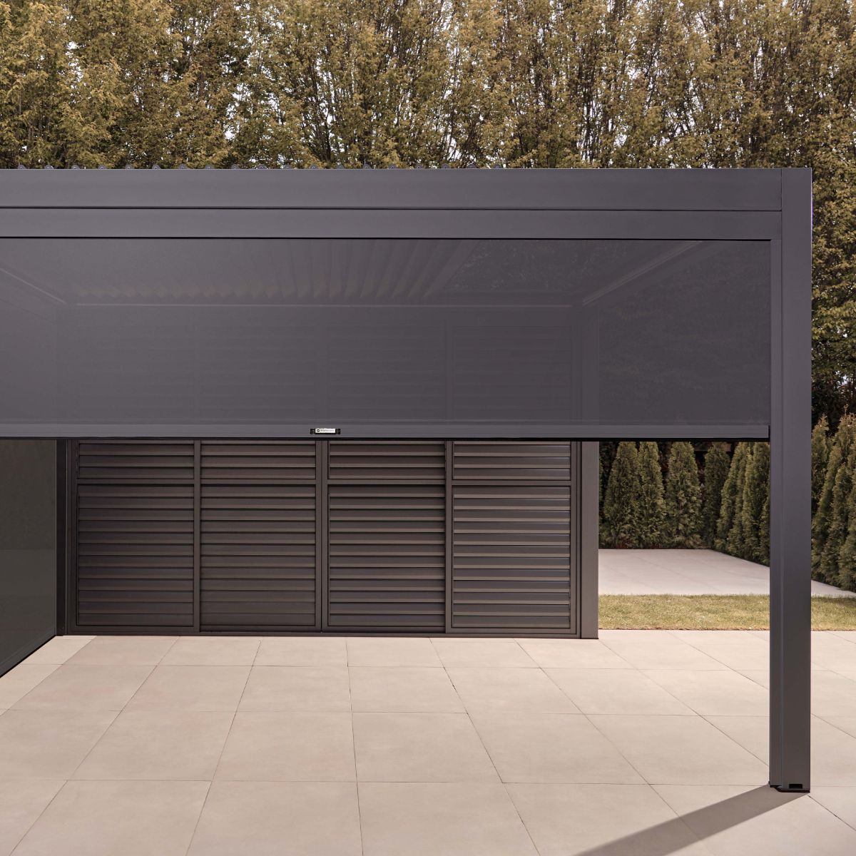 Luxe Electric Retractable Roof LED Aluminium Pergola
