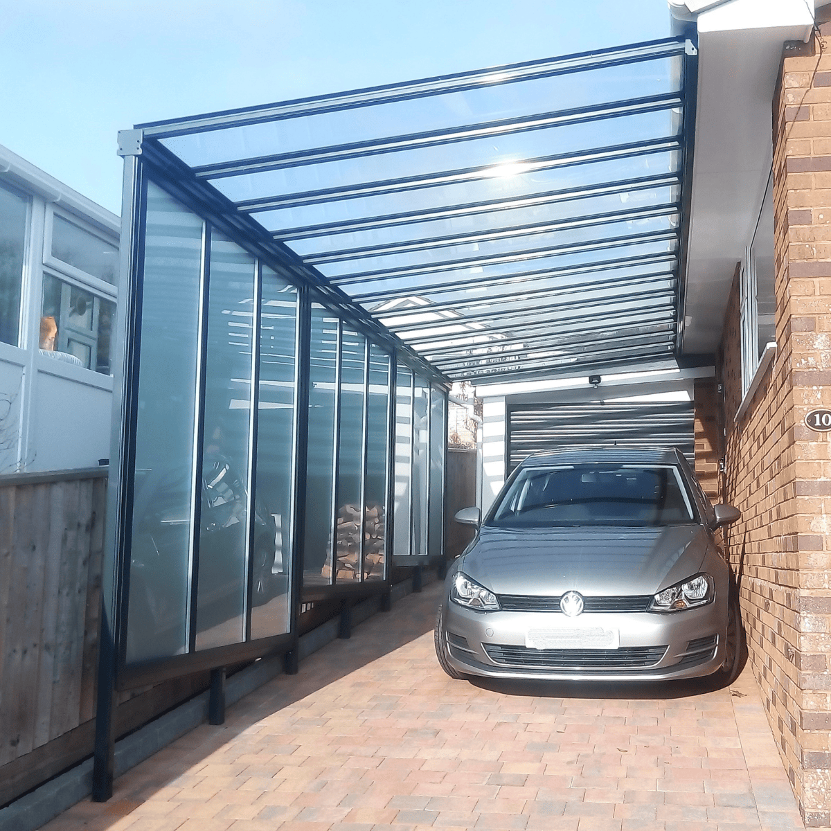 Simplicity 6 aluminium carport structure