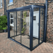Simplicity 6 entrance canopy installation