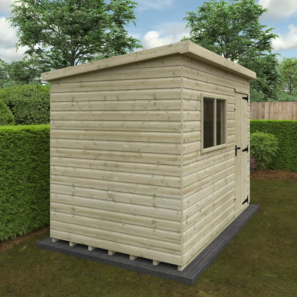 Woodlands Tanalised Deluxe Pent Shed