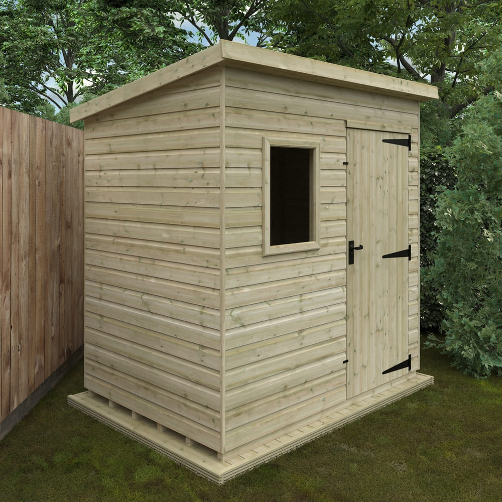 Woodlands Tanalised Deluxe Pent Shed