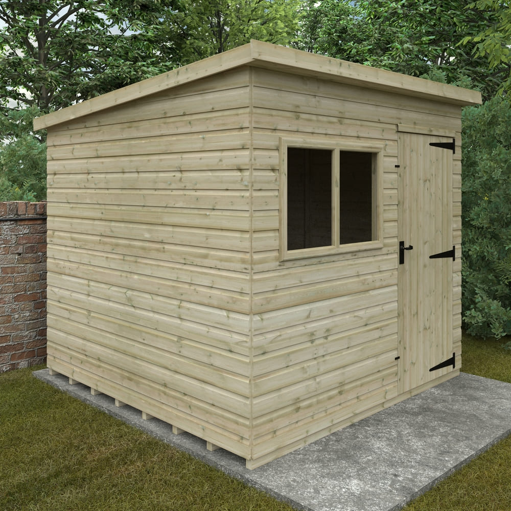Woodlands Tanalised Deluxe Pent Shed