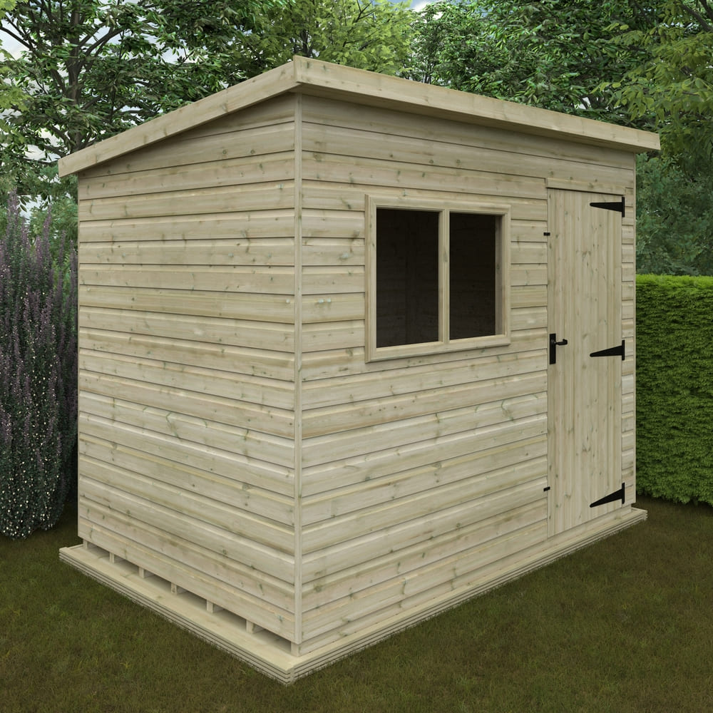 Woodlands Tanalised Deluxe Pent Shed
