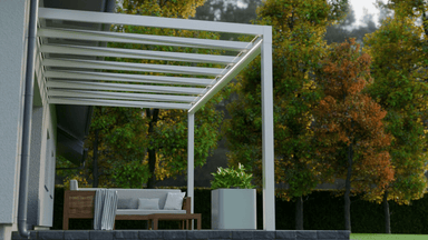 Trebbiano white veranda with LED light