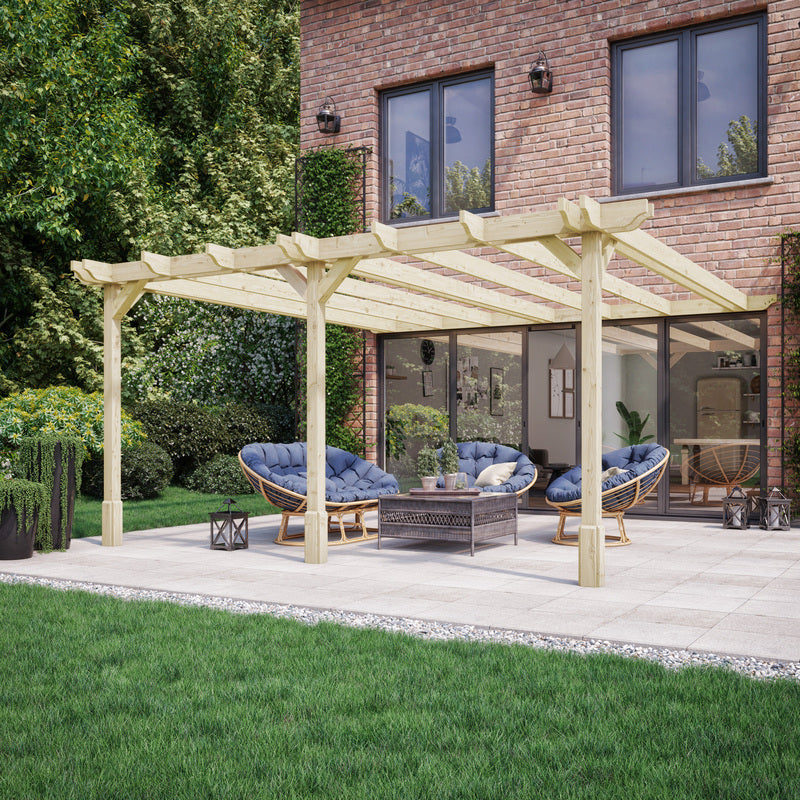 4 x 3 Metre Wooden Pergola