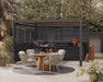The Blenheim Modular Outdoor Kitchen with dining set