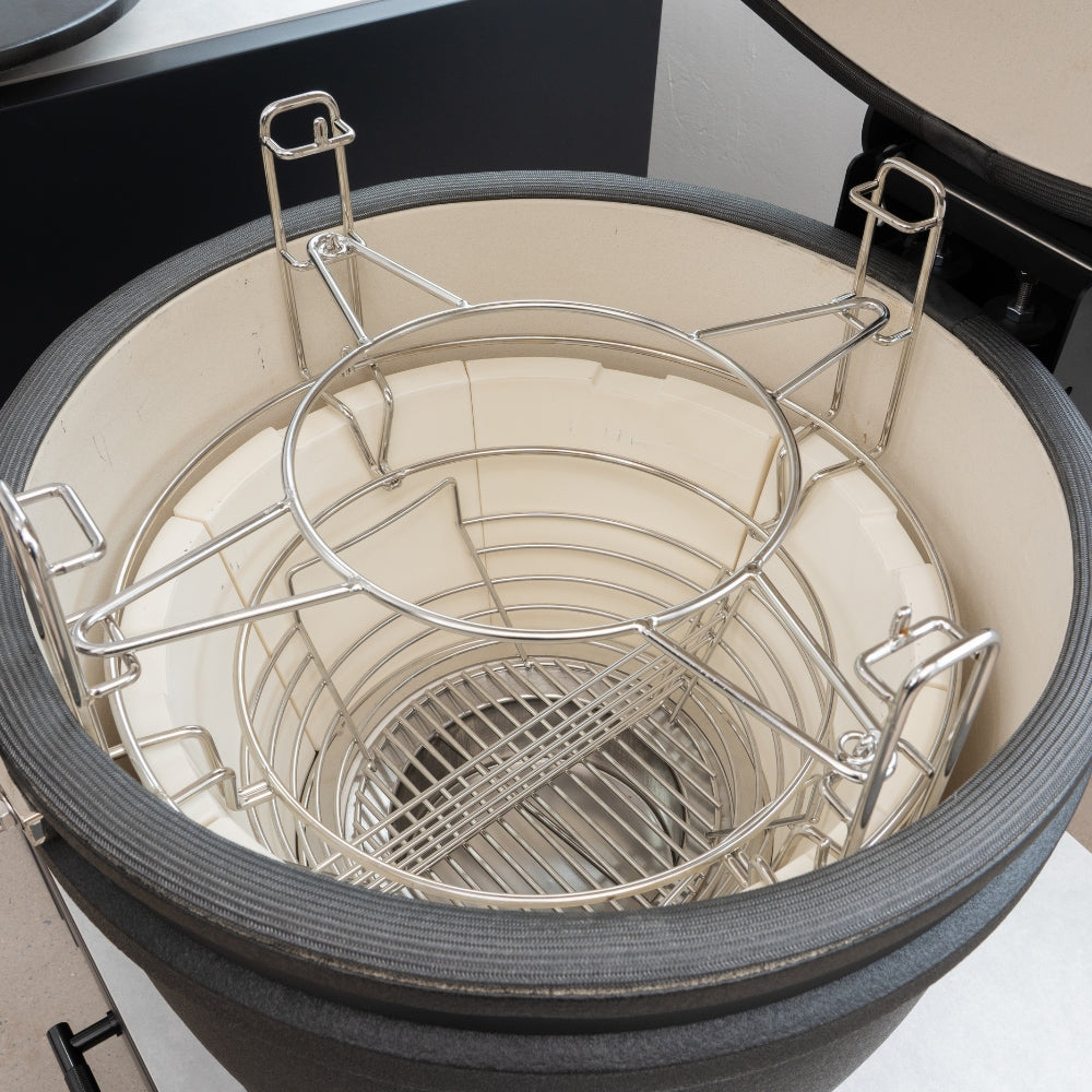 Kamado Egg multi level rack splitter