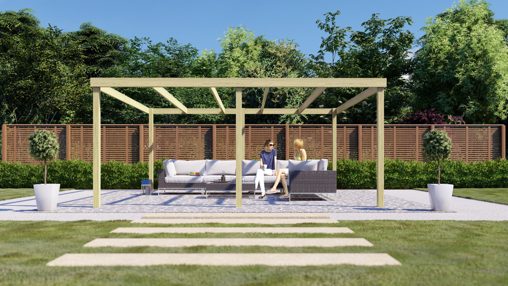 Box Pergola - 3m Width