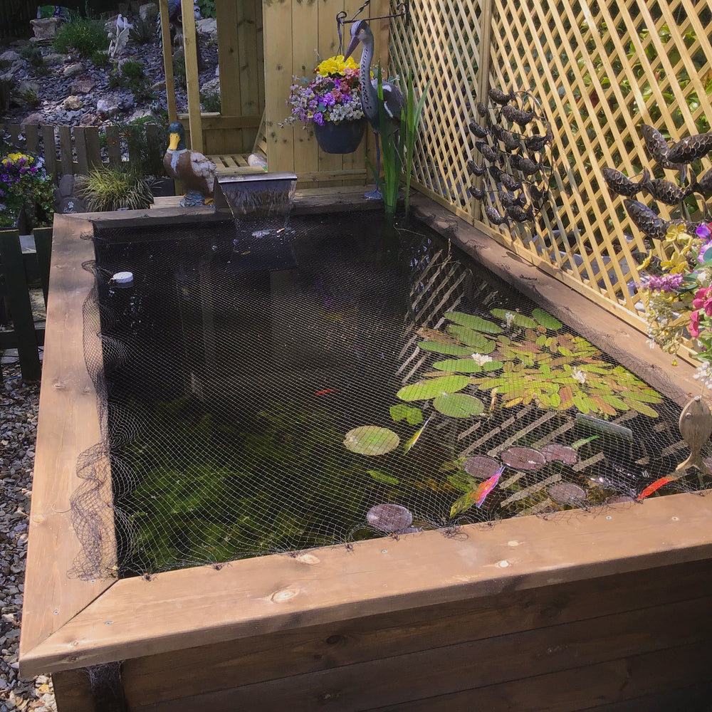 Rectangular Wooden Pond – Raised Timber Frame Pond for Outdoor Gardens