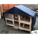 Foxglove rabbit hutch cover black